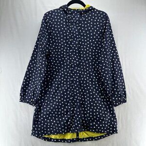 JOHNNIE B Jacket Youth 15-16Y Heart Allover Anorak Windbreaker Coat Hoodie Blue